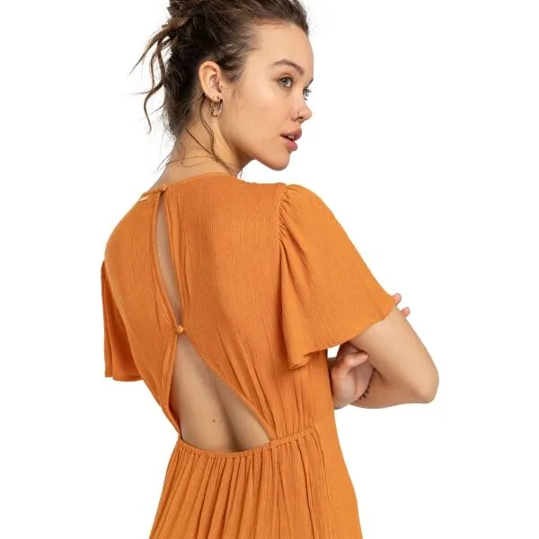 Billabong JET SET Dámske midi šaty, oranžová, veľkosť
