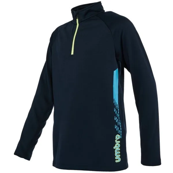 Umbro CYPHER QUARTER ZIP - JNR Chlapčenská mikina, tmavo modrá, veľkosť S
