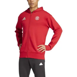 adidas FC BAYERN ANTHEM Pánska mikina, červená, veľkosť