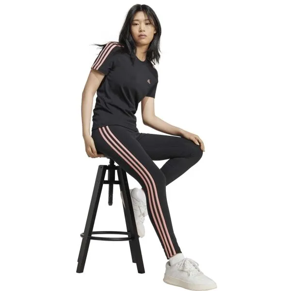 adidas ESSENTIALS 3-STRIPES LEGGINGS Dámske legíny, čierna, veľkosť