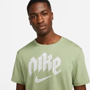 Nike DF RUN DVN MILER SS Pánske tričko, svetlo zelená, veľkosť