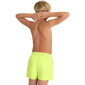 Arena BEACH SHORT LOGO JR Chlapčenské športové šortky, svetlo zelená, veľkosť 6-7Y