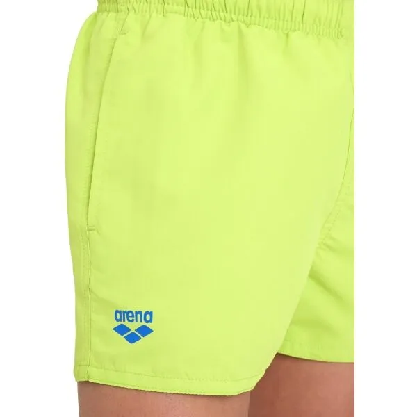 Arena BEACH SHORT LOGO JR Chlapčenské športové šortky, svetlo zelená, veľkosť 6-7Y