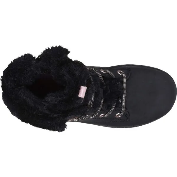 Skechers STREET GLITZ Dievčenská zimná obuv, čierna, veľkosť