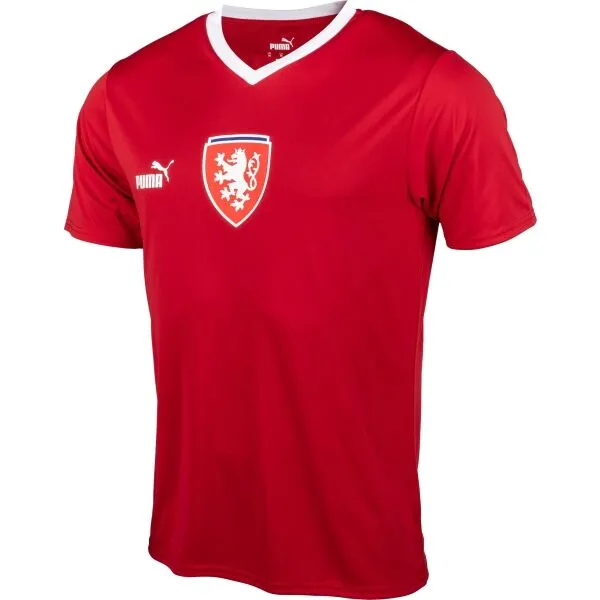 Puma FACR HOME JERSEY FAN Pánske futbalové tričko, červená, veľkosť