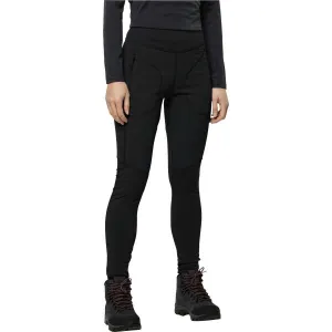 Jack Wolfskin SALMASER TIGHTS W Dámske outdoorové nohavice, čierna, veľkosť