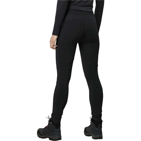 Jack Wolfskin SALMASER TIGHTS W Dámske outdoorové nohavice, čierna, veľkosť