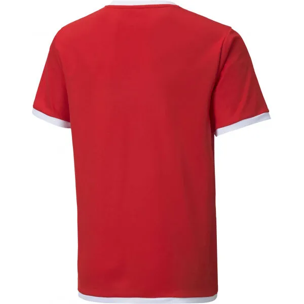 Puma TEAM LIGA JERSEY JR Juniosrské futbalové tričko, červená, veľkosť