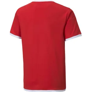 Puma TEAM LIGA JERSEY JR Juniosrské futbalové tričko, červená, veľkosť