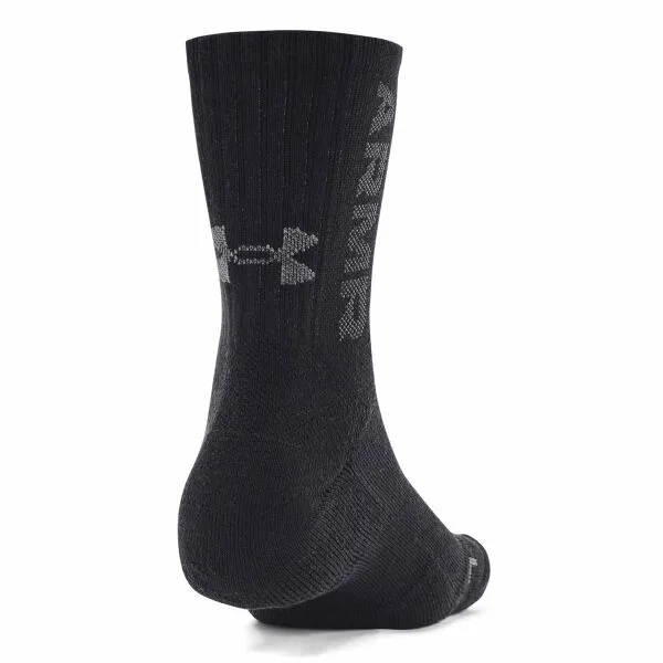 Under Armour 3-MAKER MID-CREW 3PK Unisex ponožky, čierna, veľkosť
