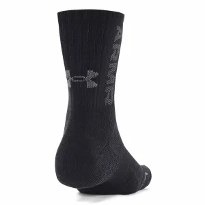Under Armour 3-MAKER MID-CREW 3PK Unisex ponožky, čierna, veľkosť