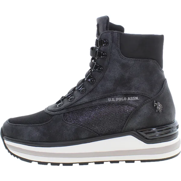 U.S. POLO ASSN. OPHRA004 Dámske vysoké tenisky, čierna, veľkosť