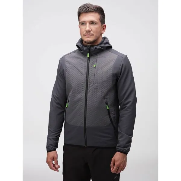 LOAP URELON Pánska outdoorová bunda, tmavo sivá, veľkosť