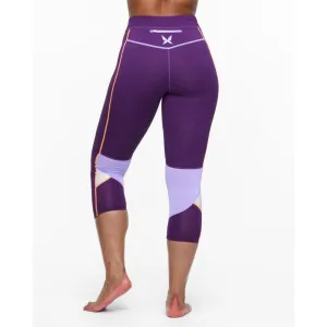 KARI TRAA LOUISE 3/4 TIGHTS Dámske športové legíny, fialová, veľkosť