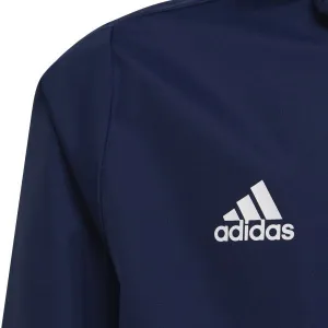 adidas ENT22 AW JKTY Juniorská futbalová bunda, modrá, veľkosť