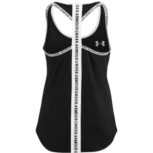 Under Armour KNOCK OUT Dievčenské tielko, čierna, veľkosť XS