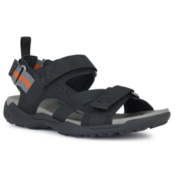 Geox TERRENO + GRIP B Pánske sandále, čierna, veľkosť