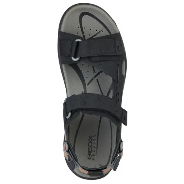 Geox TERRENO + GRIP B Pánske sandále, čierna, veľkosť