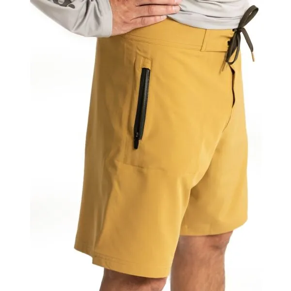 ADVENTER & FISHING UV SHORTS Pánske rybárske kraťasy, žltá, veľkosť