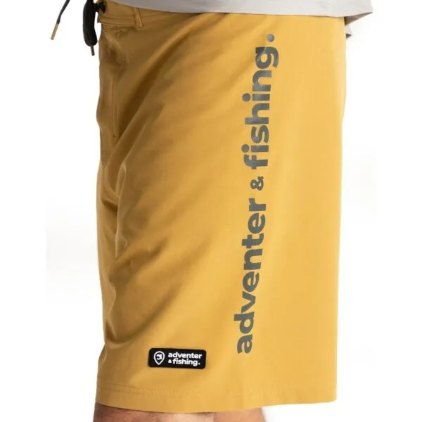 ADVENTER & FISHING UV SHORTS Pánske rybárske kraťasy, žltá, veľkosť