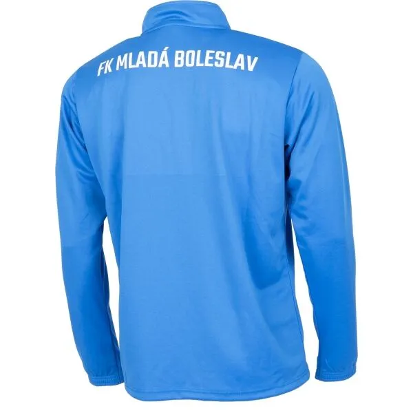 Puma TEAMRISE 1 4 ZIP TOP JR Chlapčenská mikina, modrá, veľkosť