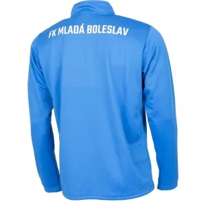 Puma TEAMRISE 1 4 ZIP TOP JR Chlapčenská mikina, modrá, veľkosť