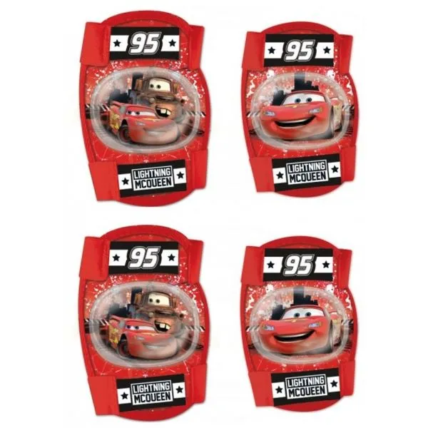 Disney CHRÁNIČE LAKTE + KOLENÁ Detské chrániče, červená, veľkosť