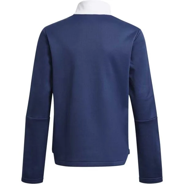 adidas TIRO21 WRM TOPY Juniorská futbalová mikina, tmavo modrá, veľkosť