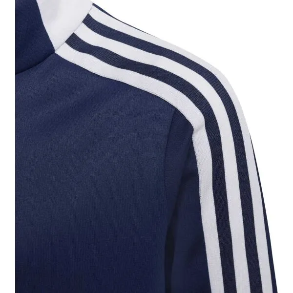 adidas TIRO21 WRM TOPY Juniorská futbalová mikina, tmavo modrá, veľkosť