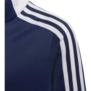 adidas TIRO21 WRM TOPY Juniorská futbalová mikina, tmavo modrá, veľkosť