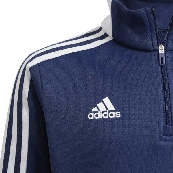 adidas TIRO21 WRM TOPY Juniorská futbalová mikina, tmavo modrá, veľkosť