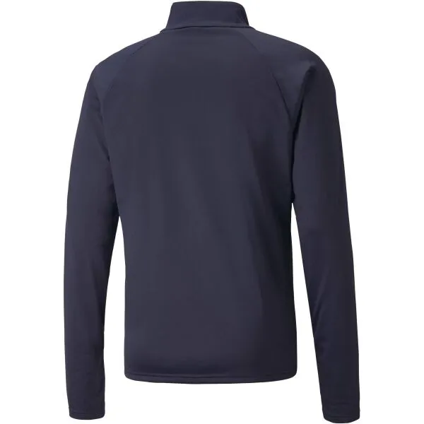 Puma TEAMLIGA 1/4 ZIP TOP Pánska futbalová mikina, tmavo modrá, veľkosť