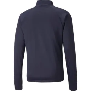 Puma TEAMLIGA 1/4 ZIP TOP Pánska futbalová mikina, tmavo modrá, veľkosť