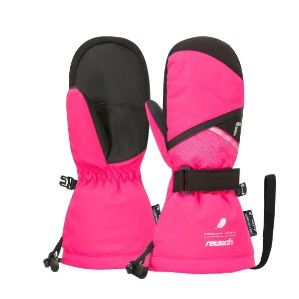 Reusch KADEN DOWN R-TEX XT MITTEN Detské zimné rukavice, ružová, veľkosť 3
