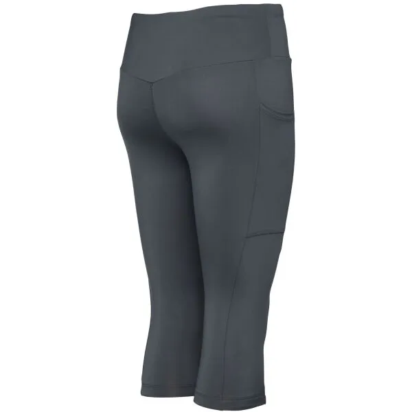 Lotto RUNNING III LEGGINGS Dámske 3/4  legíny, tmavo sivá, veľkosť