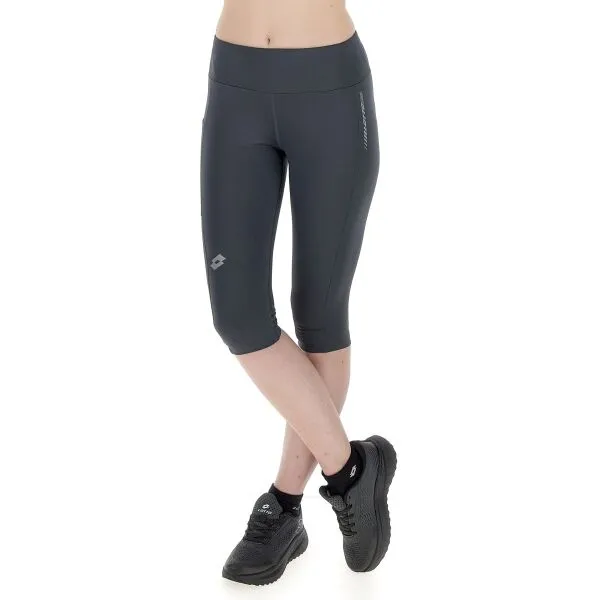 Lotto RUNNING III LEGGINGS Dámske 3/4  legíny, tmavo sivá, veľkosť