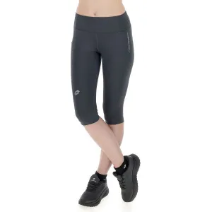 Lotto RUNNING III LEGGINGS Dámske 3/4  legíny, tmavo sivá, veľkosť