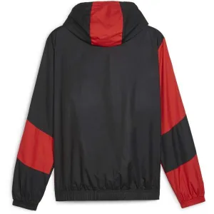 Puma AC MILAN PREMATCH WOVEN JACKET Pánska bunda, čierna, veľkosť