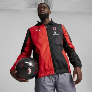 Puma AC MILAN PREMATCH WOVEN JACKET Pánska bunda, čierna, veľkosť