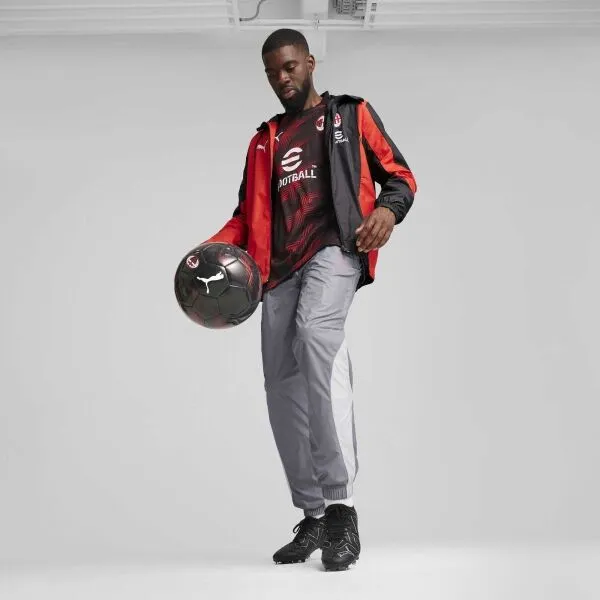 Puma AC MILAN PREMATCH WOVEN JACKET Pánska bunda, čierna, veľkosť