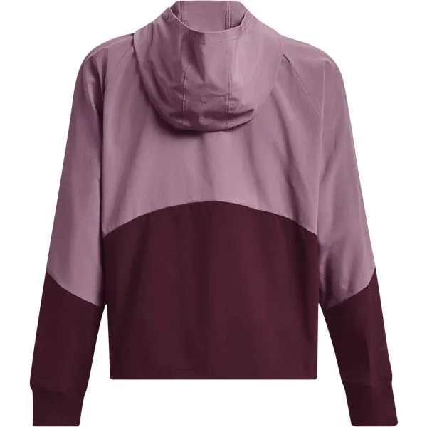 Under Armour WOVEN FZ JACKET Dámska bunda, fialová, veľkosť L
