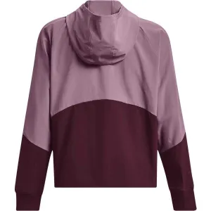 Under Armour WOVEN FZ JACKET Dámska bunda, fialová, veľkosť L