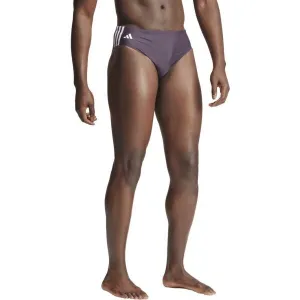 adidas CLASSIC 3-STRIPES SWIM TRUNKS Pánske plavky, tmavo sivá, veľkosť
