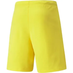 Puma TEAMRISE SHORT Pánske kraťasy, žltá, veľkosť
