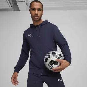 Puma TEAMGOAL CASUALS HOODED Pánska mikina, tmavo modrá, veľkosť