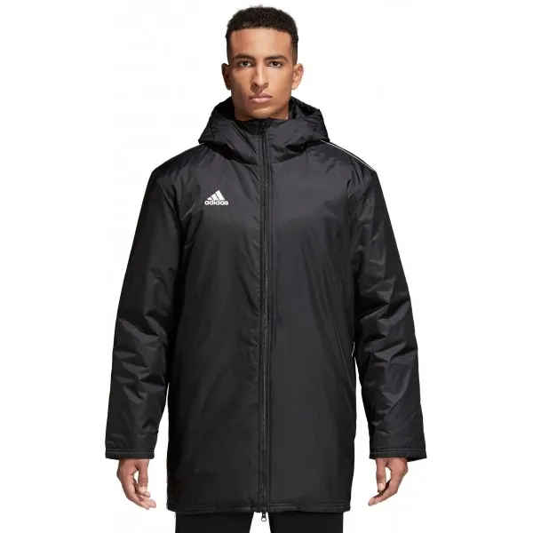 adidas CORE18 STD JKT Pánska športová bunda, čierna, veľkosť