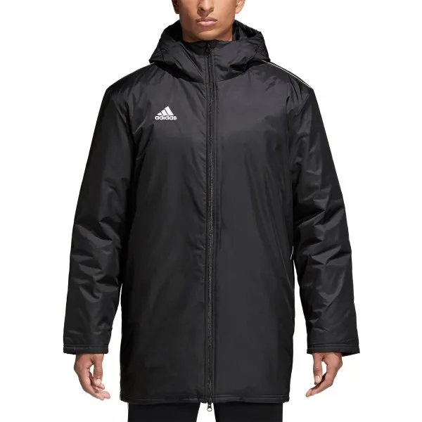 adidas CORE18 STD JKT Pánska športová bunda, čierna, veľkosť