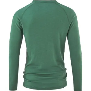 Bula GEO MERINO WOOL CREW Pánske tričko s dlhým rukávom, zelená, veľkosť