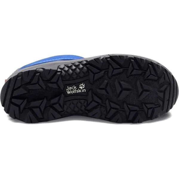 Jack Wolfskin VOJO SHELL TEXAPORE MID VC K Detská zimná obuv, tmavo modrá, veľkosť