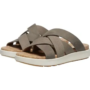Keen ELLE MIXED SLIDE W Dámske šľapky, hnedá, veľkosť 38